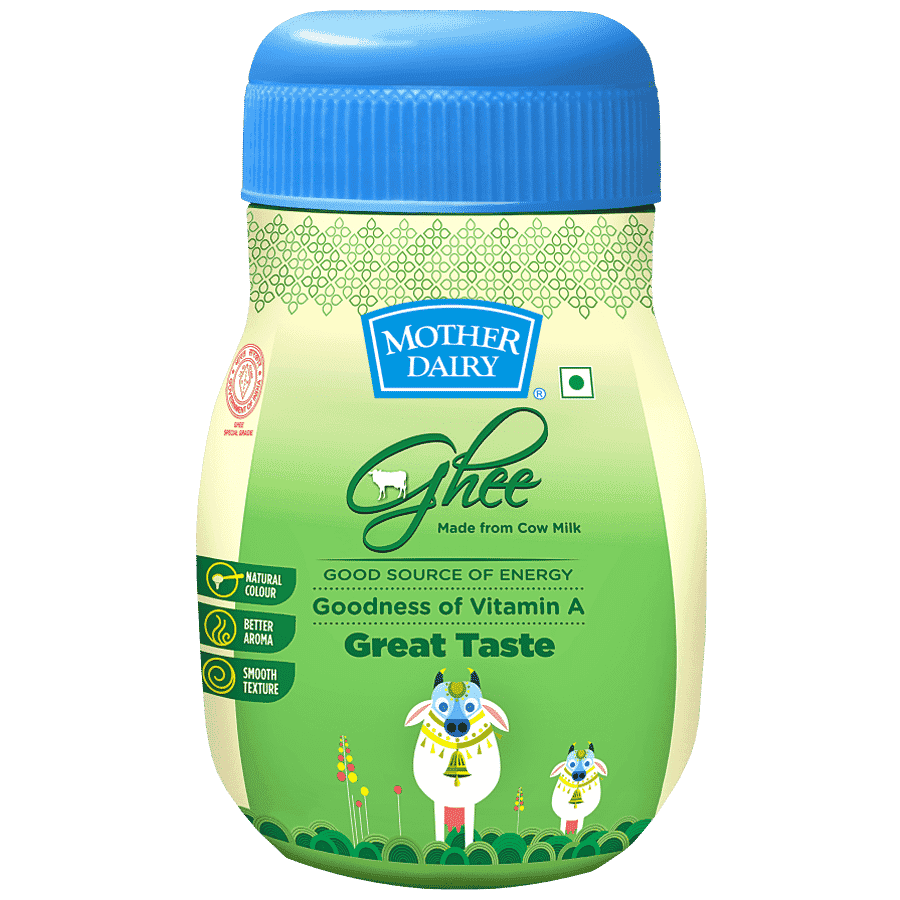 Mother Dairy Cow Ghee Jar, 1 L