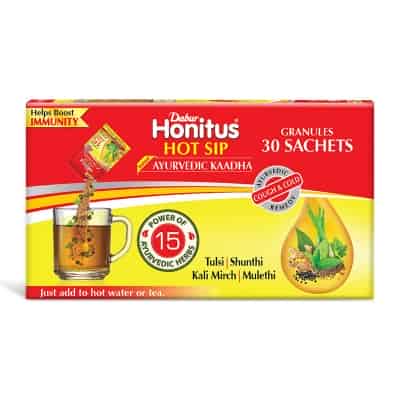 Dabur Honitus Hot Sip Ayurvedic Kadha, 30 Sachets