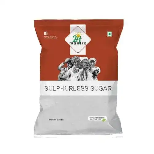 24 Mantra Organic Sulphurless Sugar/Sakkare, 1kg