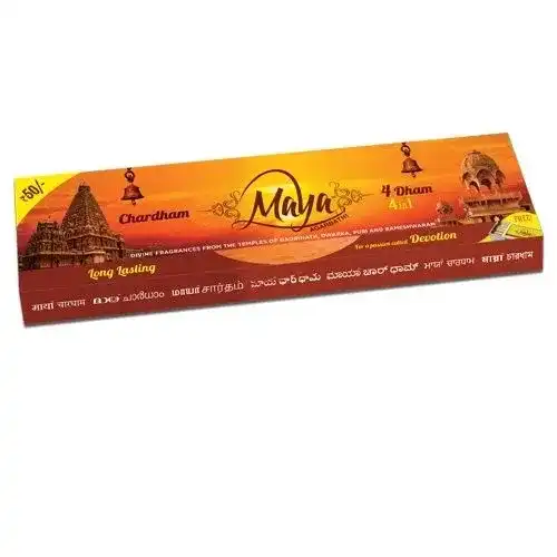 Maya Incense Sticks - Chardham, 68 Sticks (40130634 )