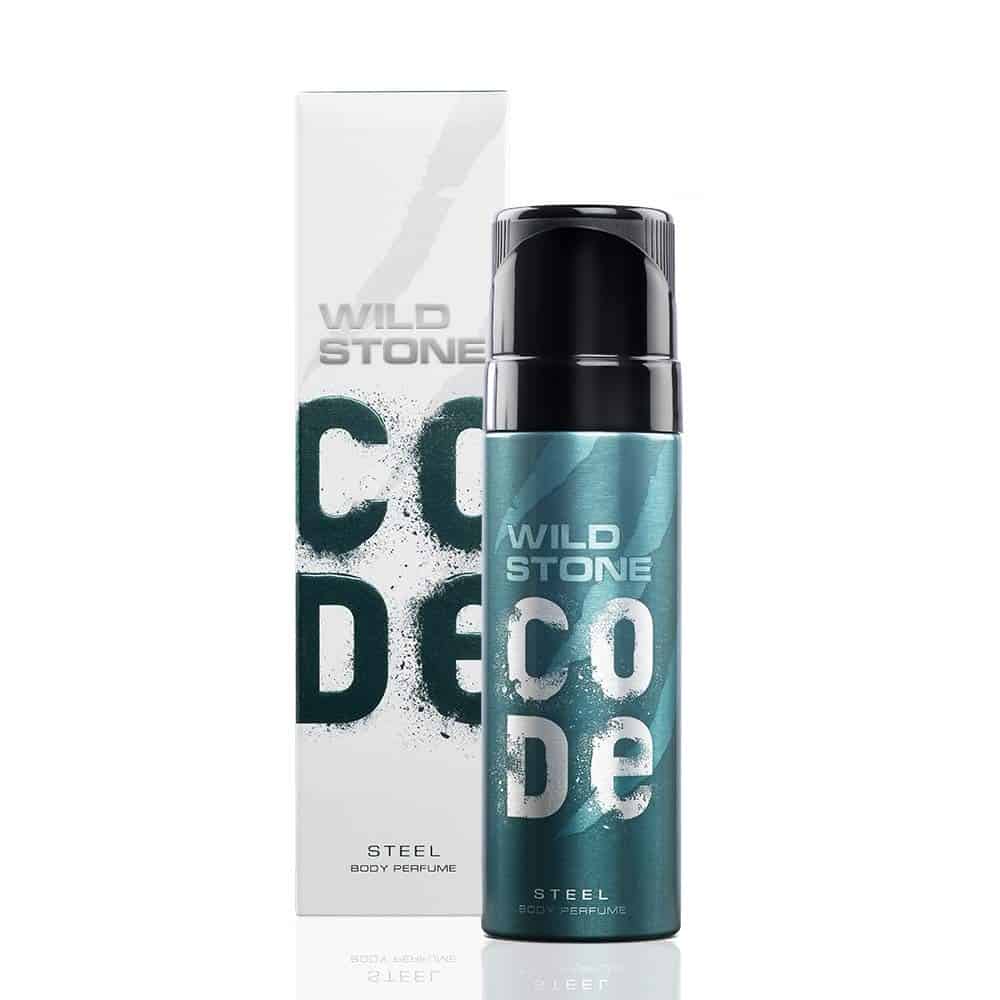 Wild Stone Code Steel Body Perfume Spray for Men, 120ml