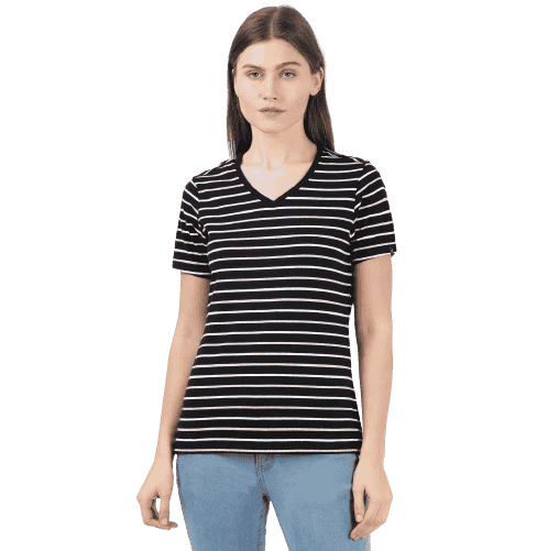 Jockey Black T-Shirt for Women, Style #AW22