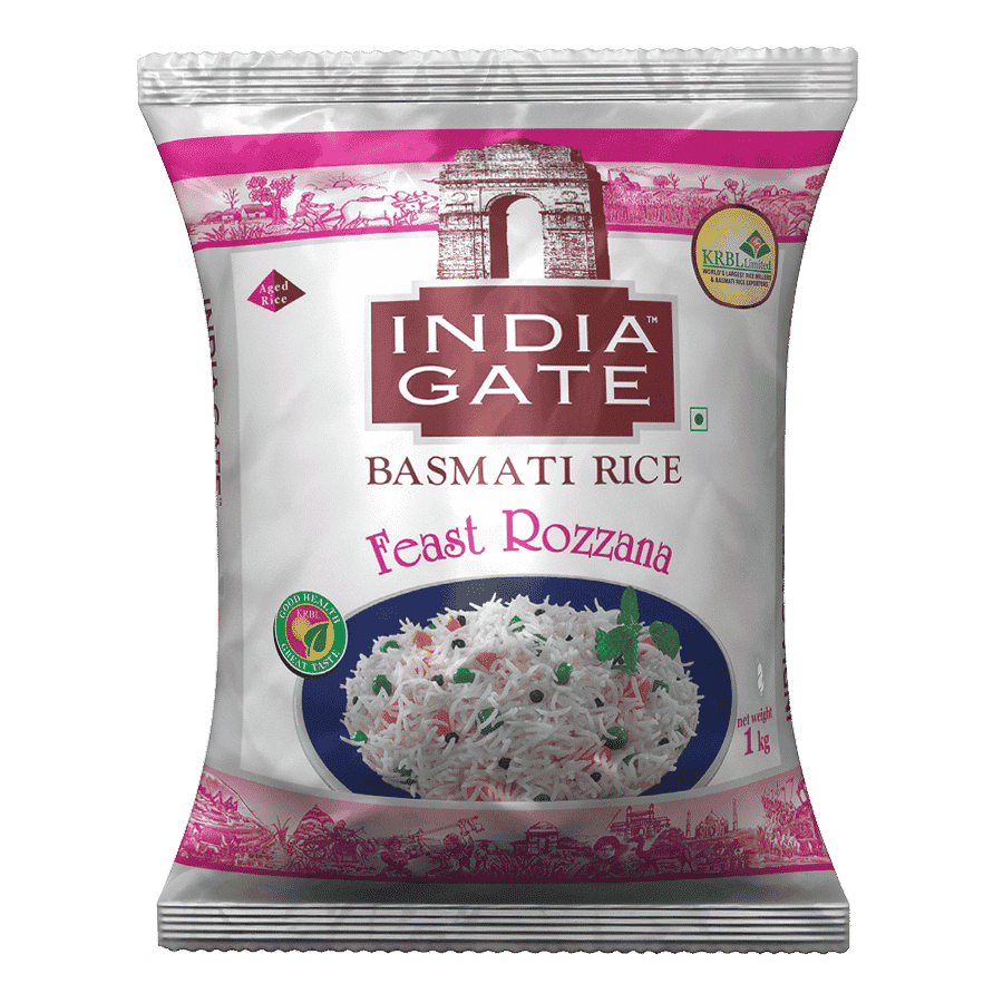 India Gate Feast Rozzana Basmati Rice, 1 Kg