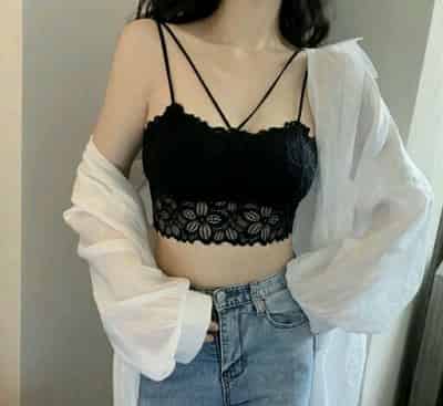 Fancy Women Padded Net Bra