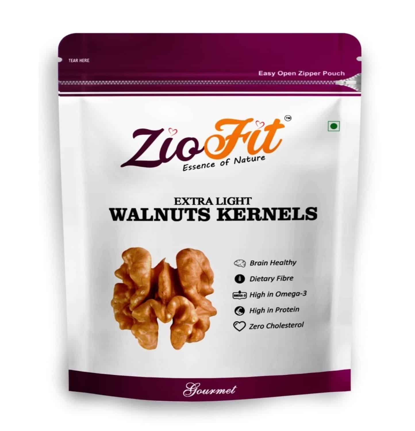 Ziofit Extra Light Walnuts Kernels, 200g (Buy 1 Get 1 Free)