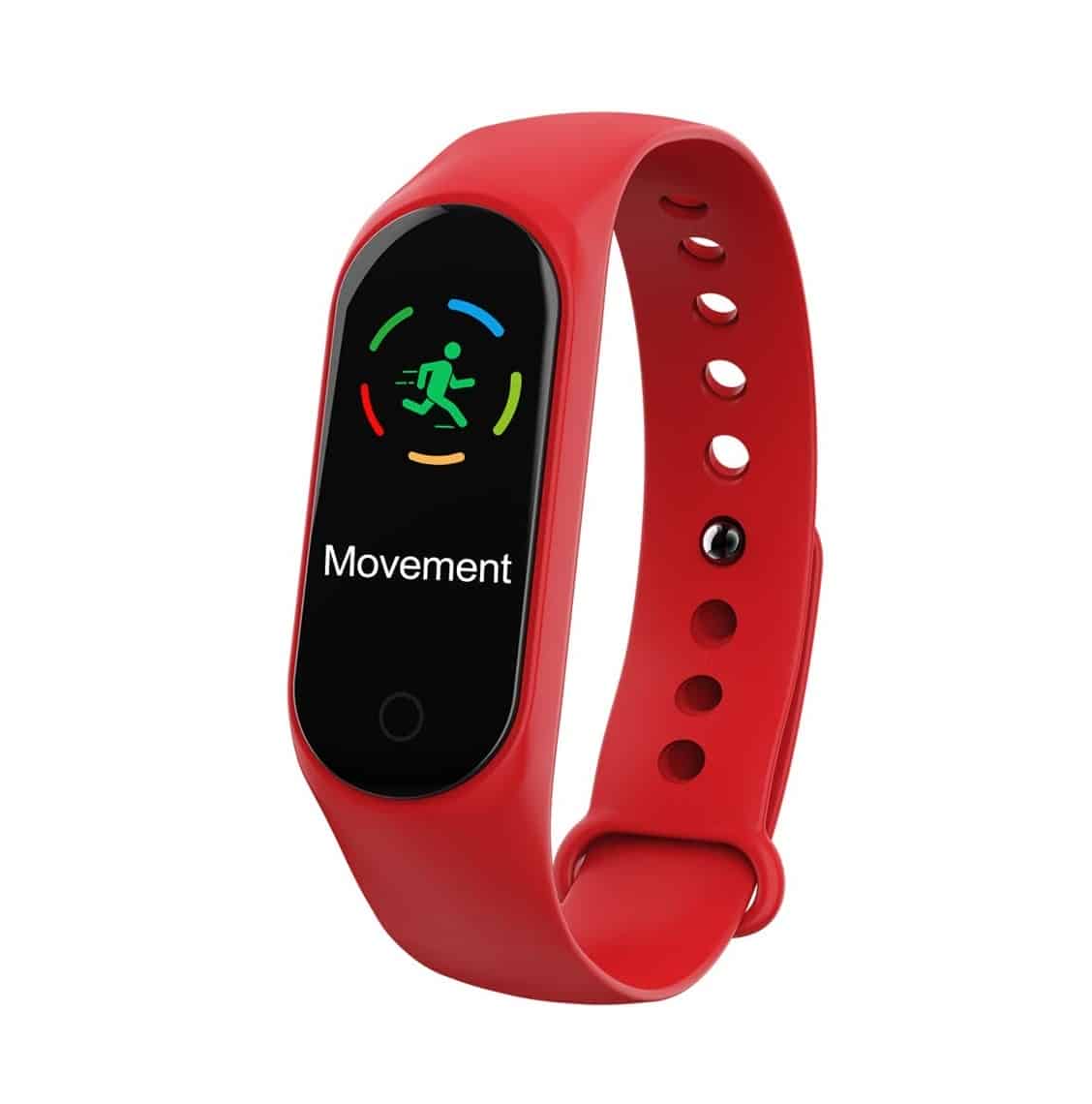 M4 Smart Fitness Band with Heart Rate Monitor, Red