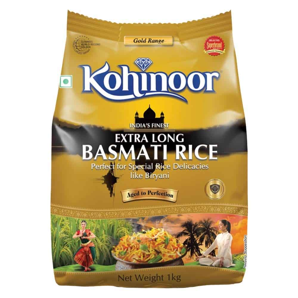 Kohinoor Gold Basmati Extra Long Rice, 1 Kg