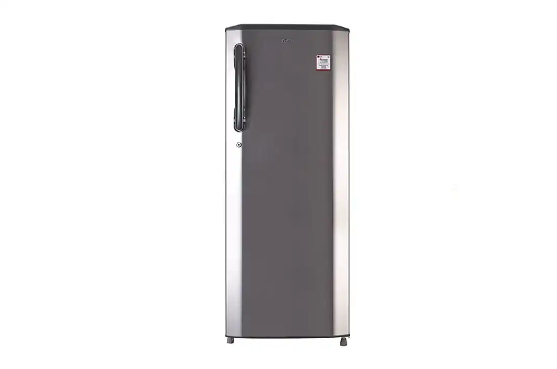 LG 270 L Single Door Refrigerator (GL-B281BPZX) with Smart Inverter Compressor in Shiny Steel Color