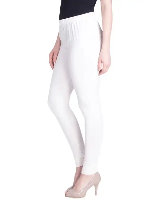 Lyra White Premium Churidaar Leggings Lyra IC 09 FS 1PC