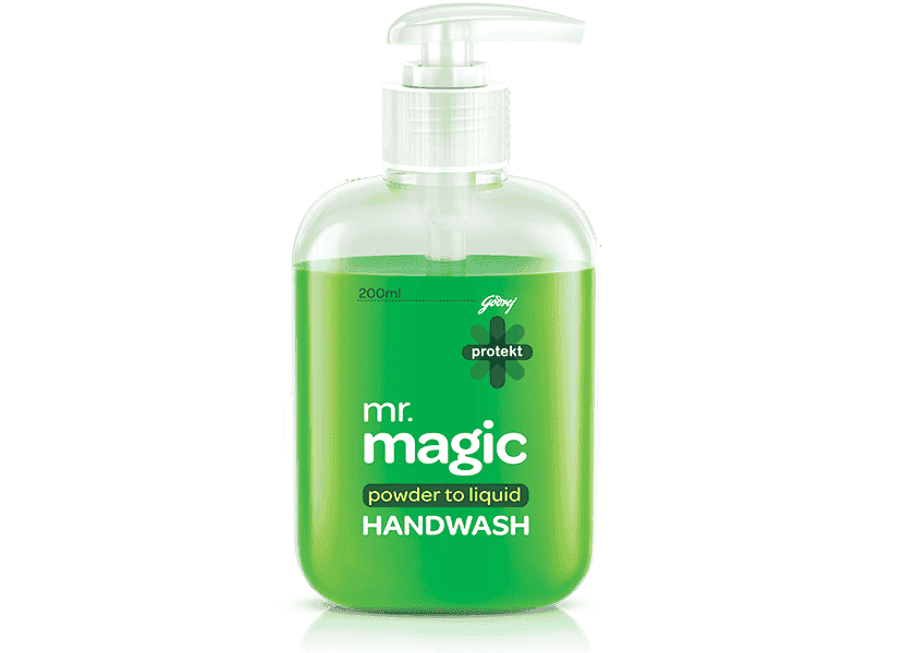 Godrej Protekt Mr. Magic Powder-To-Liquid Germ Protection Handwash Refill, Neem
