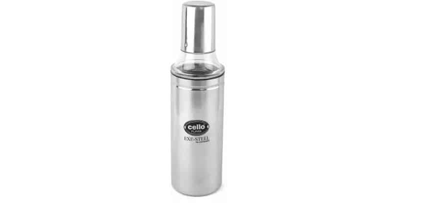 Cello Flavia Stainless Steel Oil Dispenser,1L , Silver