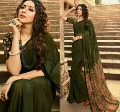 Sensational Georgette Printed Sarees