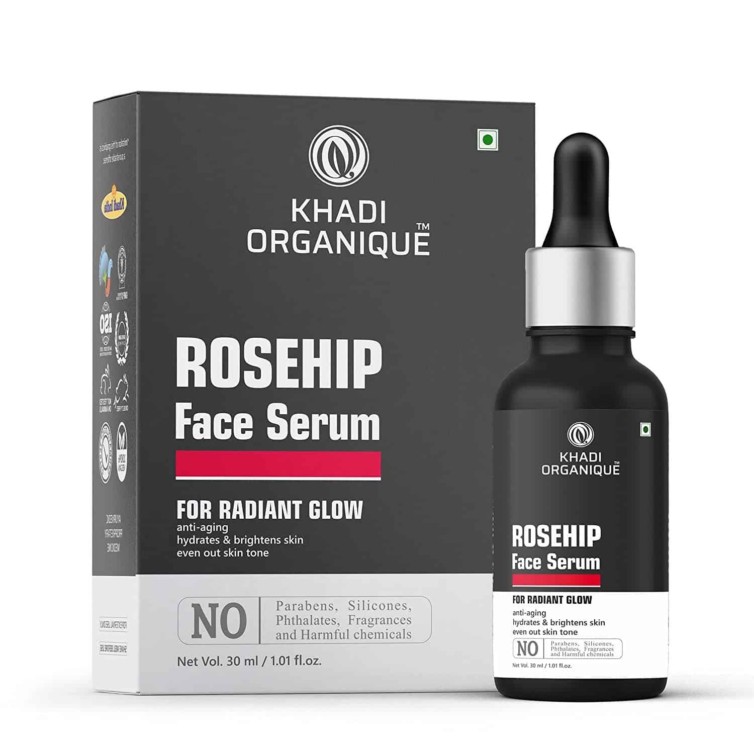 Khadi Organique Rosehip Face Serum, 30ml