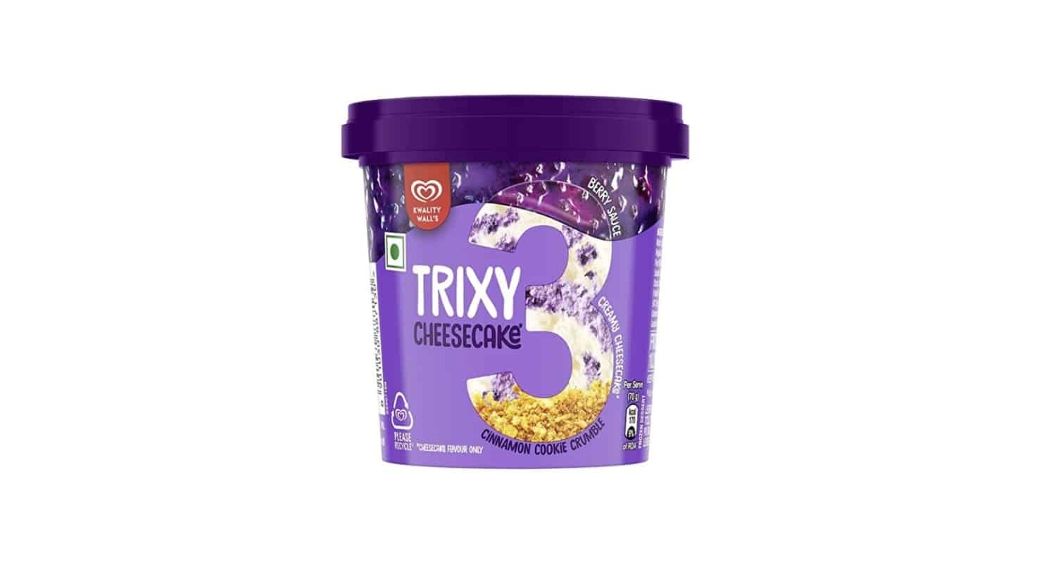 Kwality Walls Trixy Cheese cake Cup, 110ml