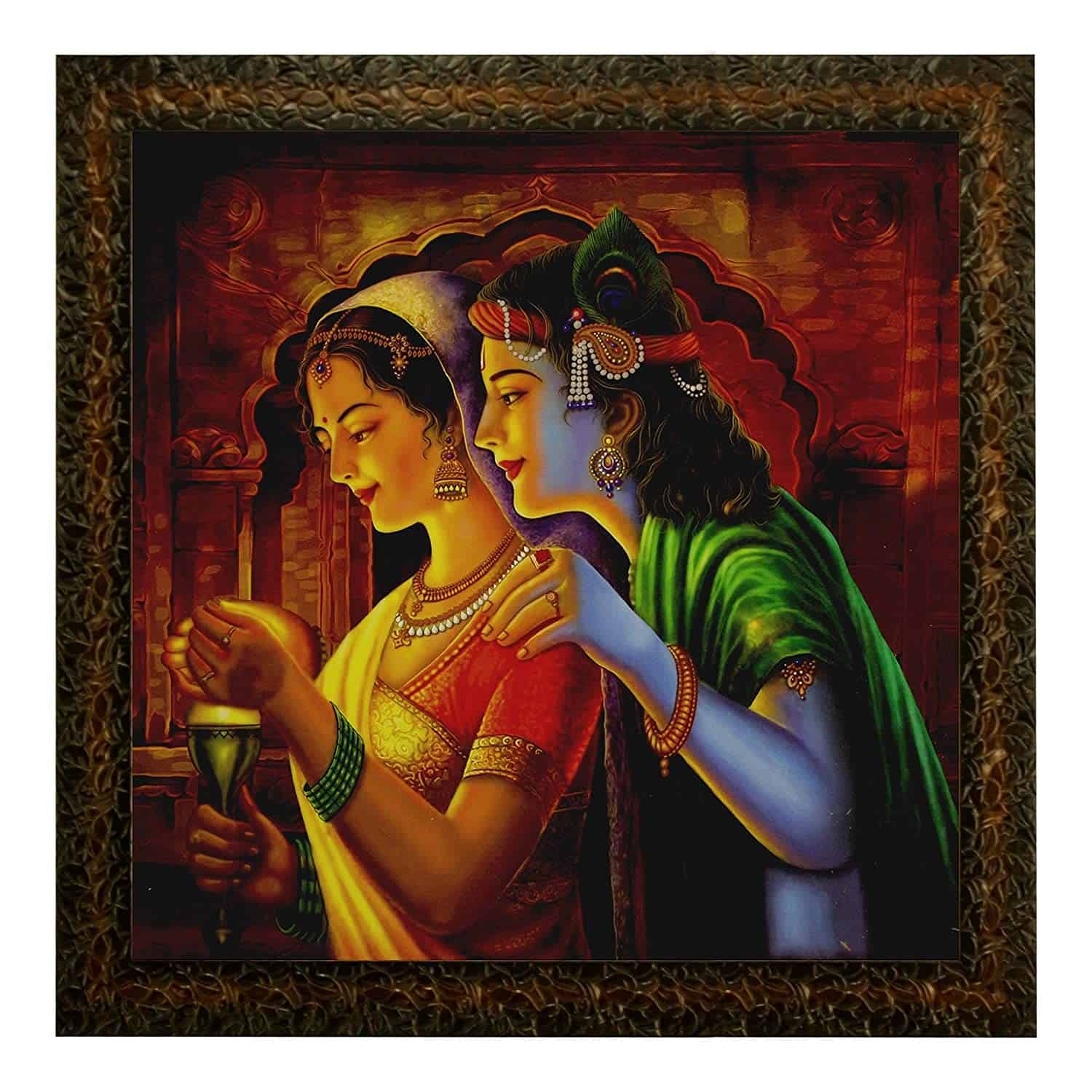 Modern Art Paintings (2677) Without Glass 13.8 X 13.8 inch