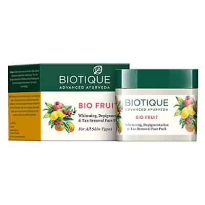 Biotique Bio Fruit Whitening And Depigmentation & Tan Removal Face Pack, 75g