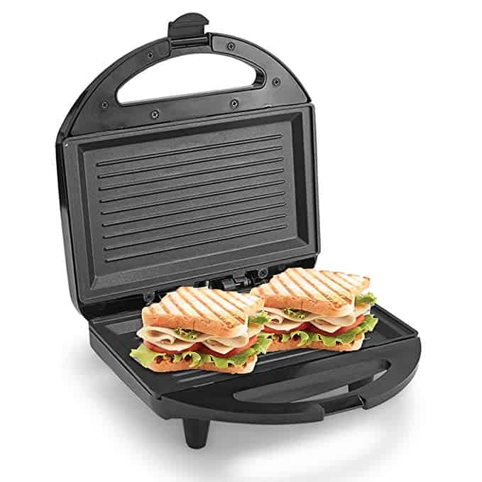 Lifelong LLSM120G Sandwich Griller , Classic Pro 750 W Sandwich Maker with 1 Year Warranty (Black)