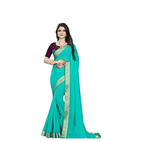 Women's Sensational Georgette Embroidered Sarees