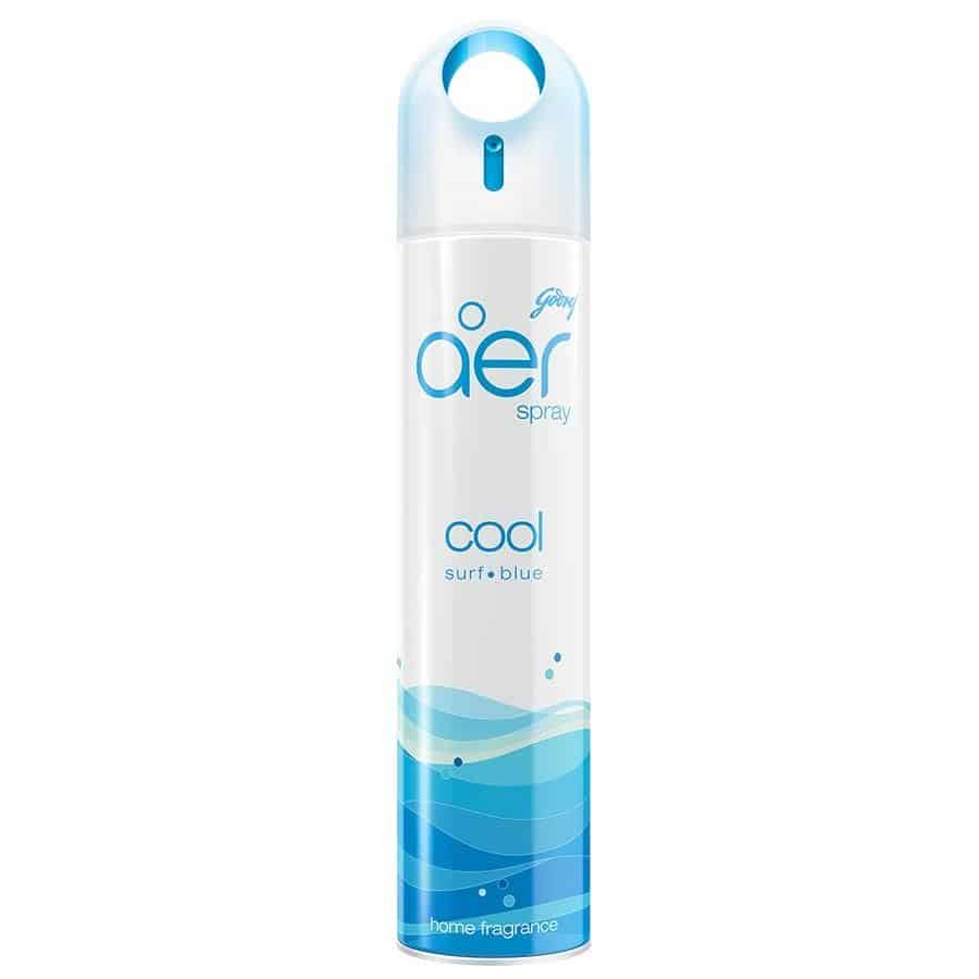 Godrej Aer Spray - Home & Office Air Freshener, Cool Surf Blue