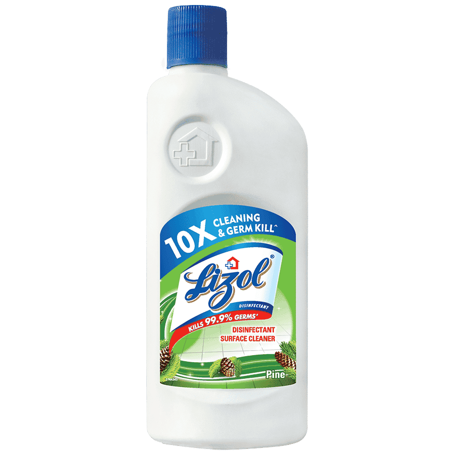Lizol Disinfectant Pine Surface & Floor Liquid Cleaner, 500ml