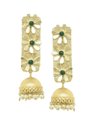 Golden Colorful Earrings