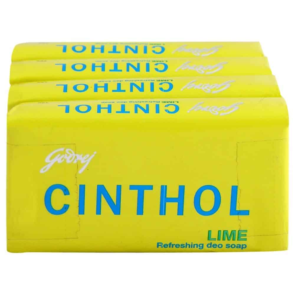 Godrej Cinthol Lime Refreshing Deo Soap, 4x100g (Pack of 4)