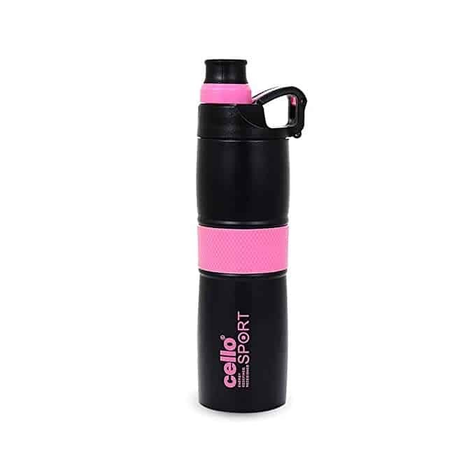 Cello Force Stainless Steel Sports Bottle 700ml, Pink