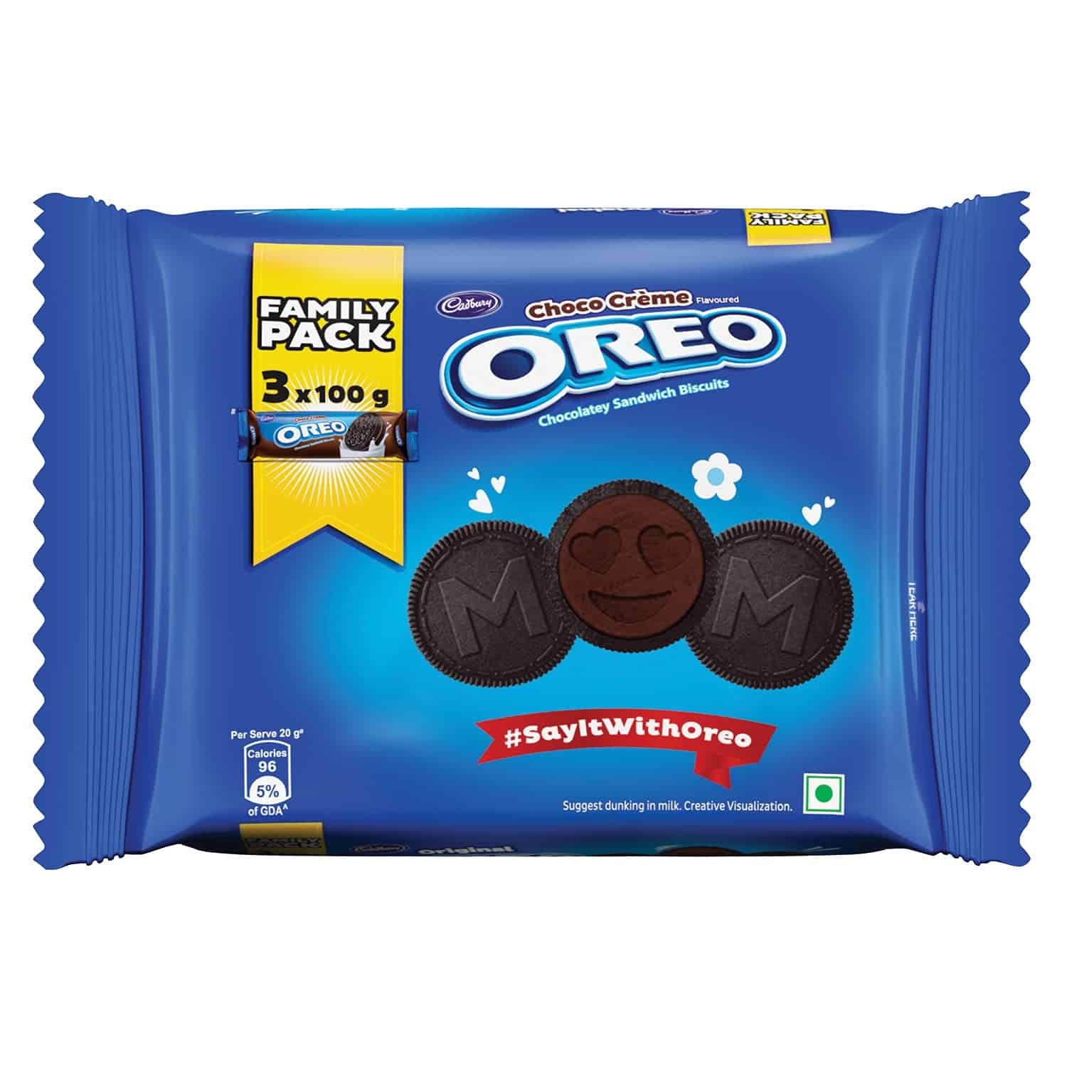 Cadbury Oreo Chocolate Crème Biscuit Family Pack