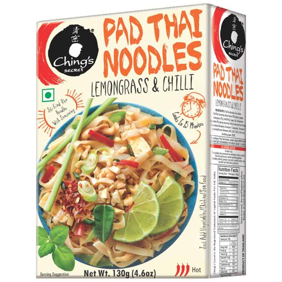 Ching's Secret Lemongrass & Chilli Pad Thai Noodles, 130g