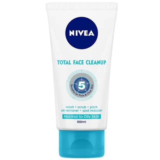 Nivea Total Face Cleanup Women Face Wash Face Scrub & Face Pack