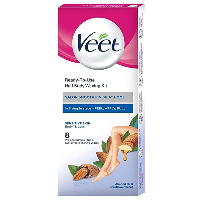 Veet Half Body Waxing Strip Kit for Sensitive Skin