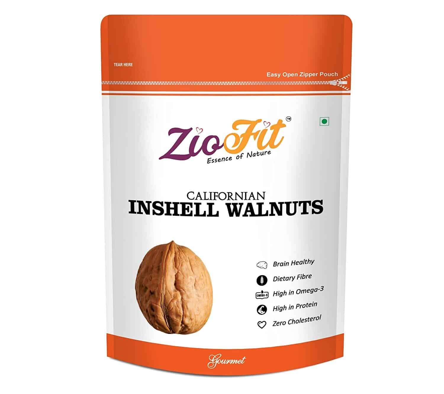Ziofit Californian inshell Walnuts, 200g (Buy 1 Get 1 Free)