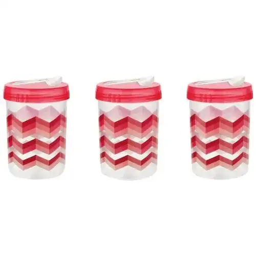 Asian Turn & Lock Air Seal Jar 2000 ml(3pcs Set)