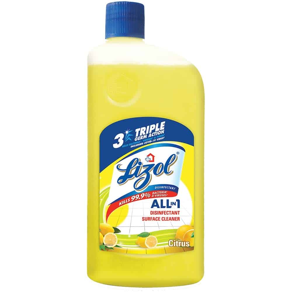 Lizol Disinfectant Citrus Surface & Floor Liquid Cleaner, 975ml
