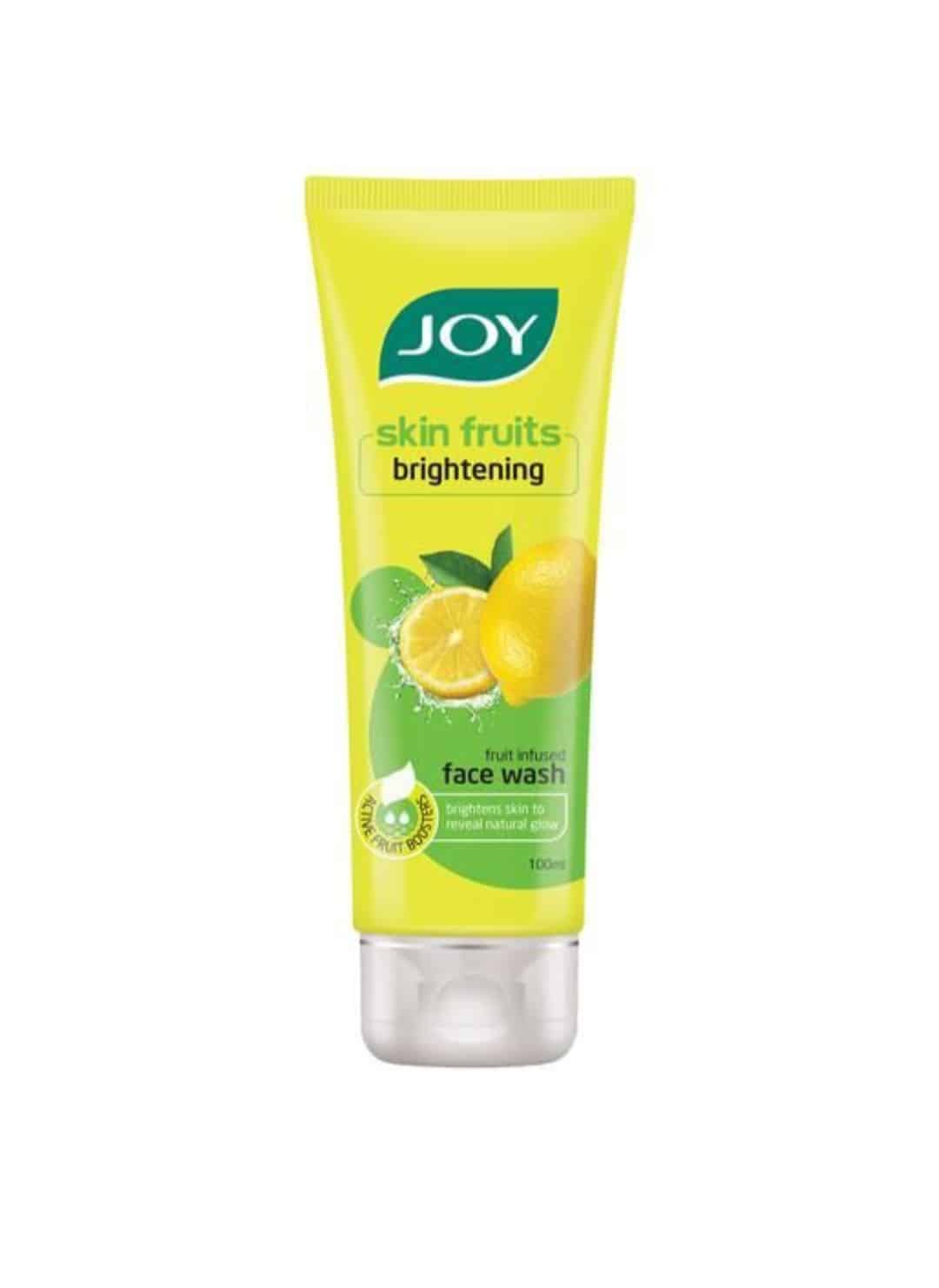 Joy Skin Fruits | Skin Brightening and Glowing | Fruit Infused Face Wash | With Lemon extracts & Active Fruit Boosters | Lemon Face Wash For Oily Skin | 100 ml