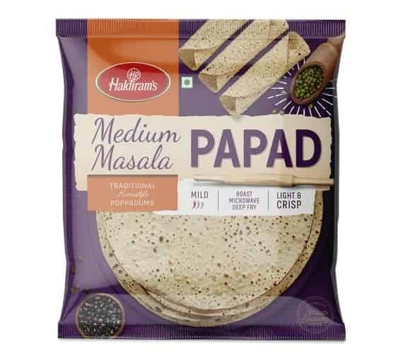 Haldiram's Papad Medium Masala, 200g