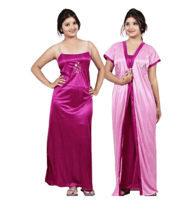 Women's Flare Satin Nightwears