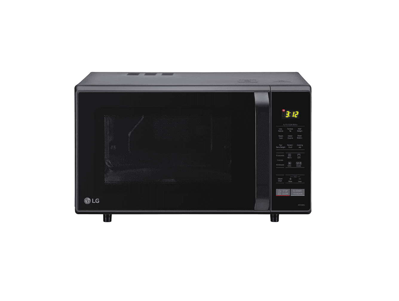 LG 28 L Convection Microwave Oven  (MC2846BG, Black)