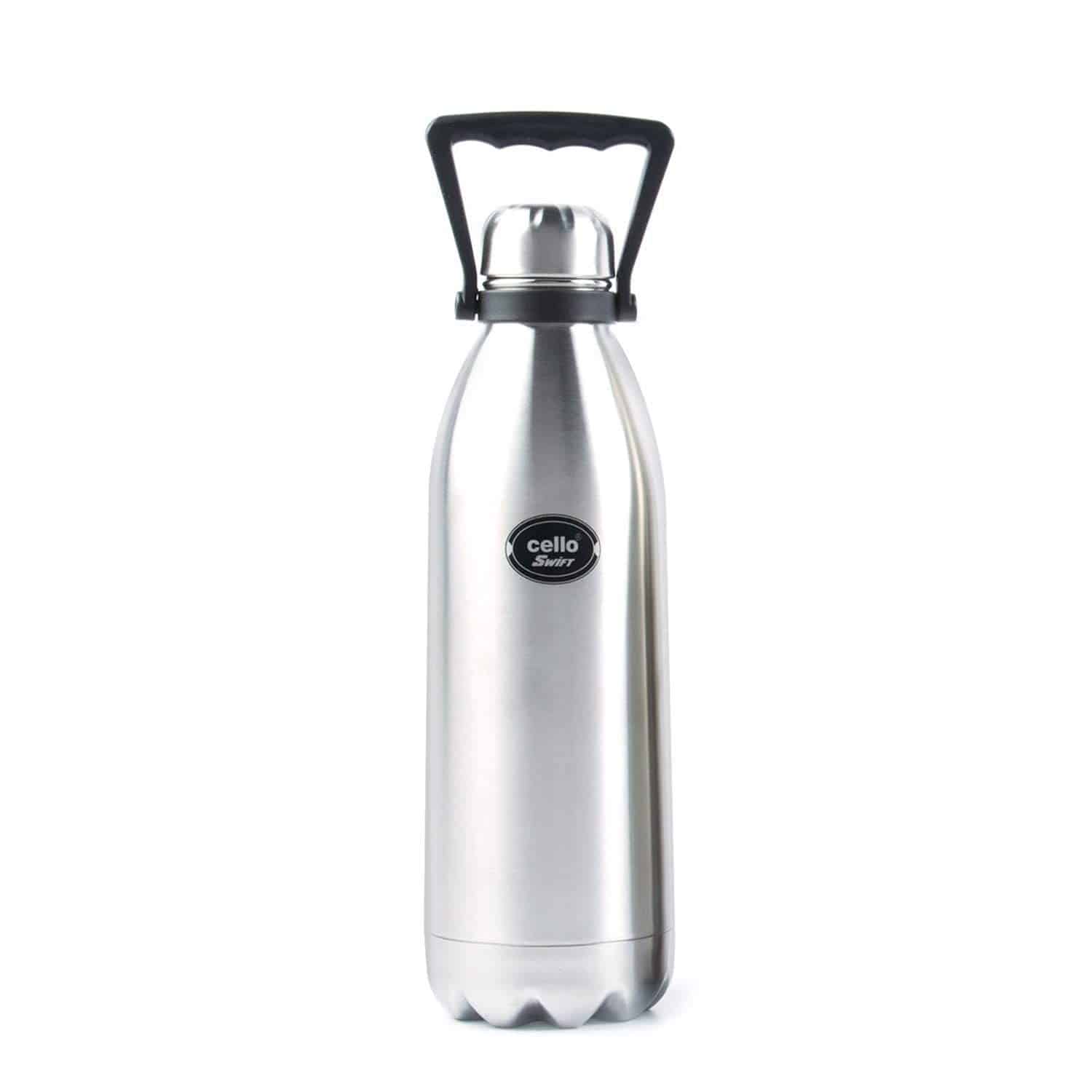 Cello Swift Stainless Steel Double Walled Flask with Thermal jacket, 2200ml