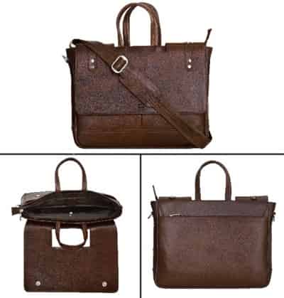 Men's  Vegan Leather Laptop Bags Elb-Classic-III-09