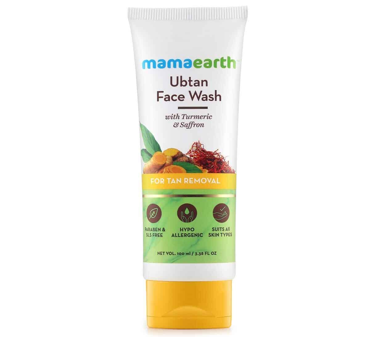 Mamaearth Ubtan Face Wash for Tan Removal