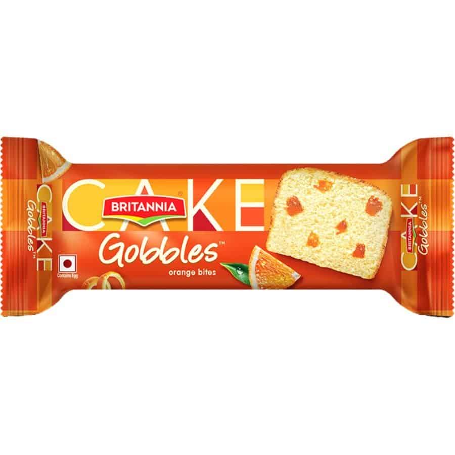 Britannia Gobbles Orange Bites Cake