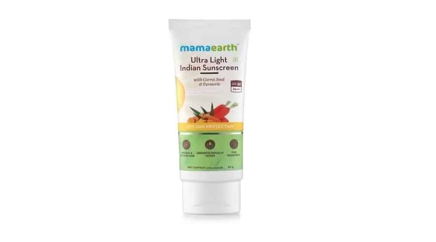 MamaEarth Sunscreen Lotion SPF50 PA+++ For Indian Skin 80g