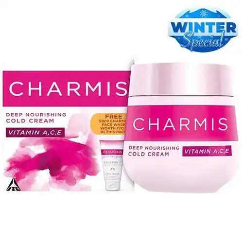 Charmis Vitamin A,C & E Cold Cream - Deep Nourishing, With Free Facewash