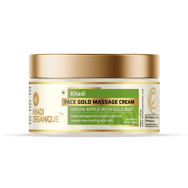 Khadi Organique Face Gold Massage Cream, 50g