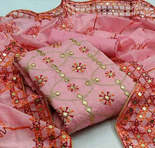 Graceful Salwar Cotton Embroidered Suits & Dress Materials