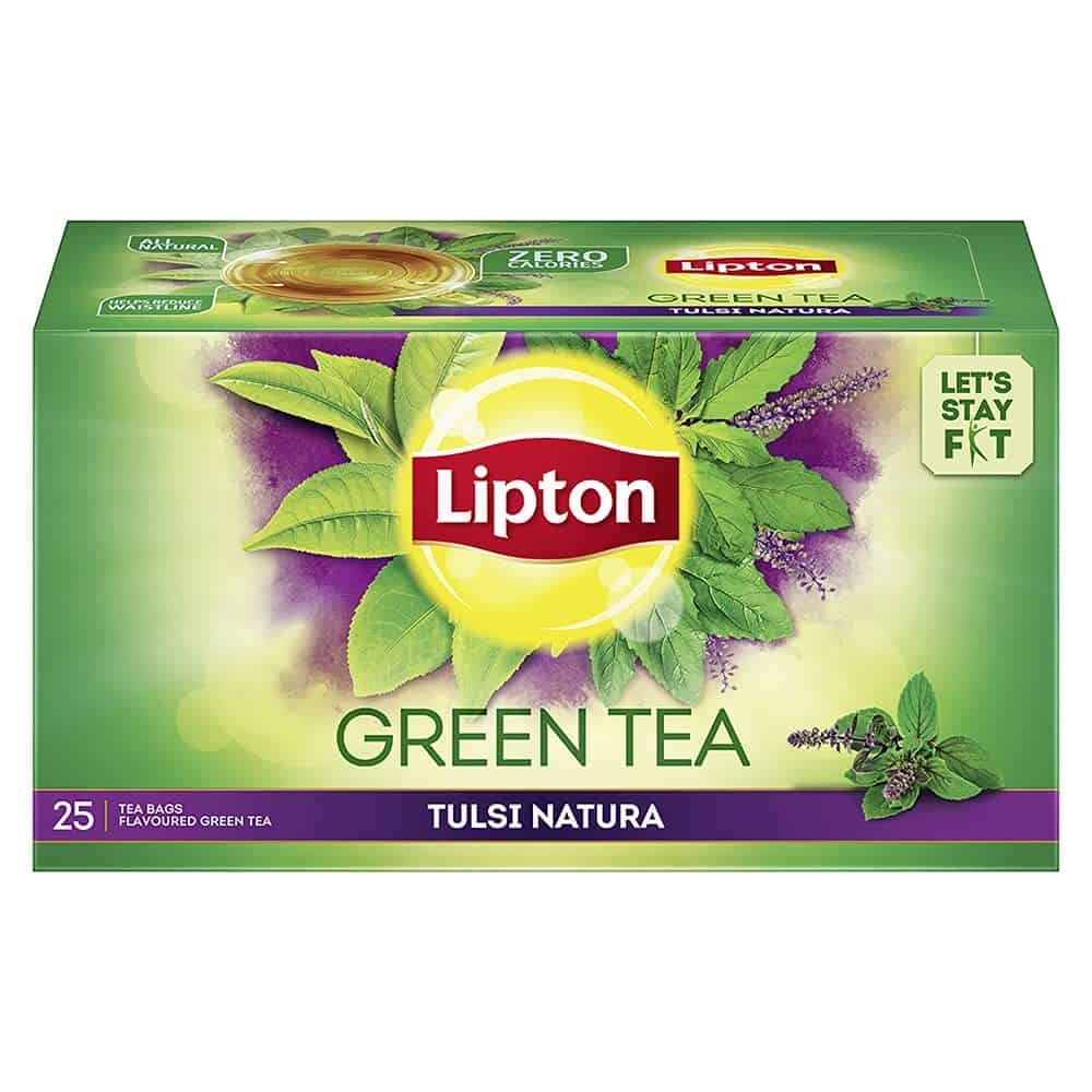 Lipton Tulsi Natura Green Tea, 25 Bags