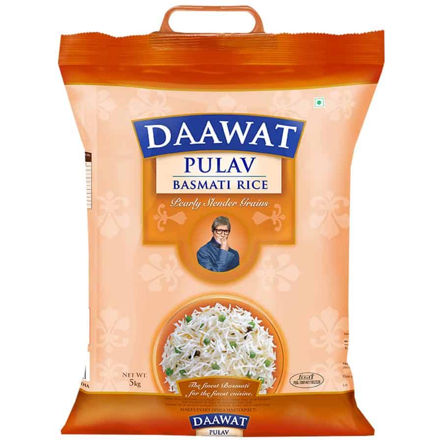 Daawat Pulav Basmati Rice, 5 Kg