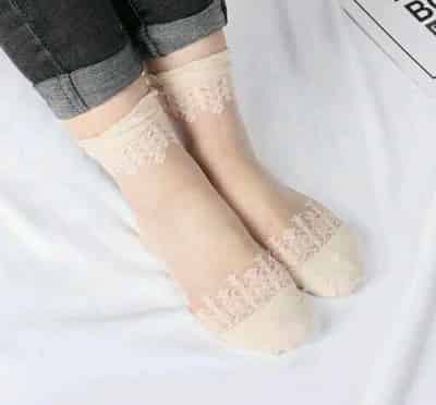 Trendy Stylish Cotton Silk Women's Socks