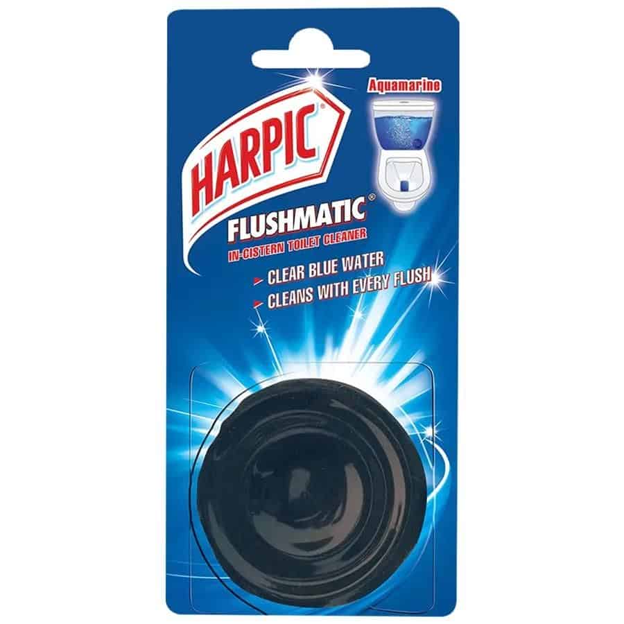 Harpic Flushmatic In-Cistern Aquamarine Toilet Cleaner Blocks, 50g